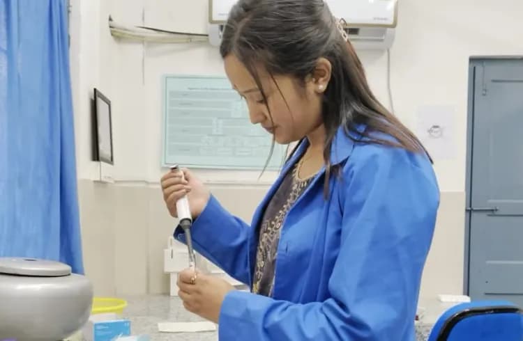 Sarala Pandey for On-the-Job Learning at District Hospital, Singtam
